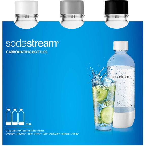 Tillbehör kolsyremaskin SodaStream TRIO PET-flaskor 3x1lit 104179