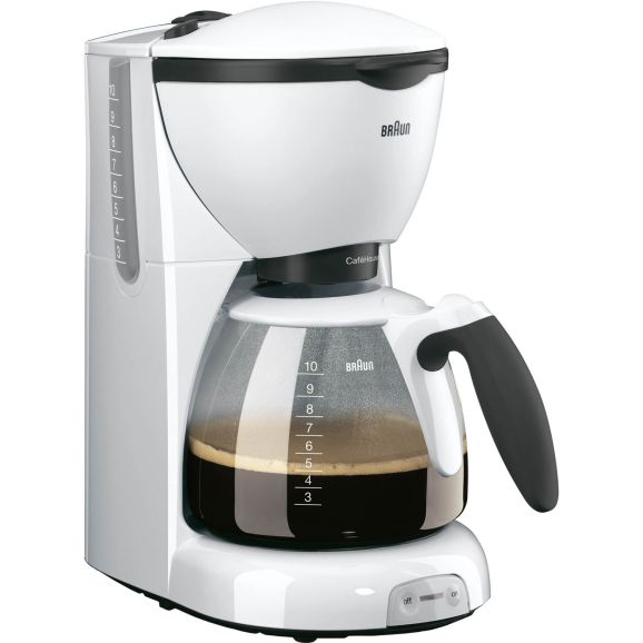 Hem & trädgård/Kaffe & espresso/Kaffebryggare Braun KF520/1 Caféhouse Vit 105961