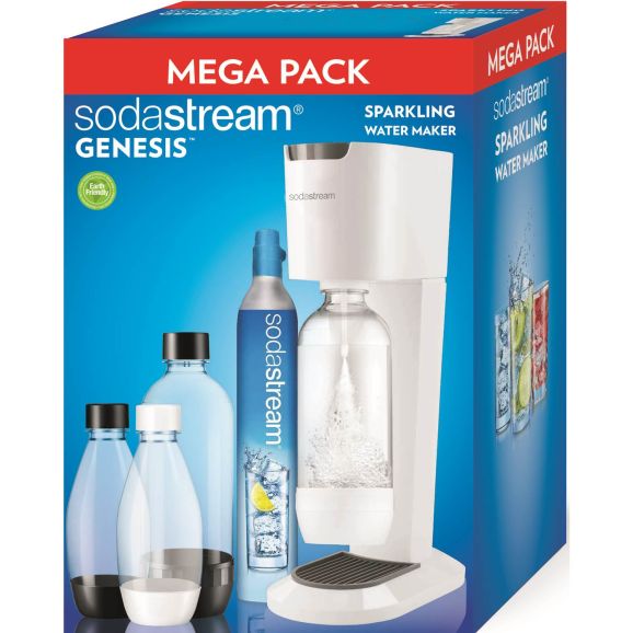 Köksapparater/Kolsyremaskiner SodaStream Genesis Megapack Vit 107579