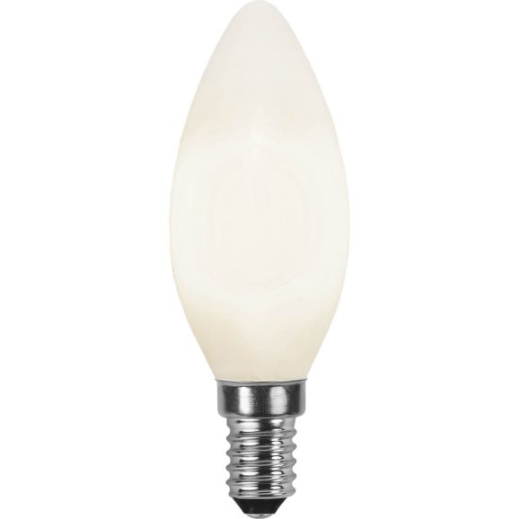 LED-lampa E14 Star Trading 375-03 LED E14 C37 Opaque RA90 Silver 113254