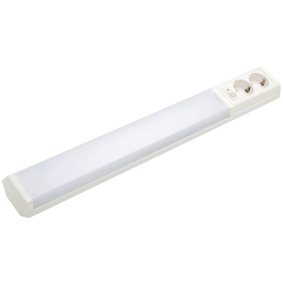 Bänkbelysning Airam LED Handy 450mm 2 x uttag IP21 Vit 114239