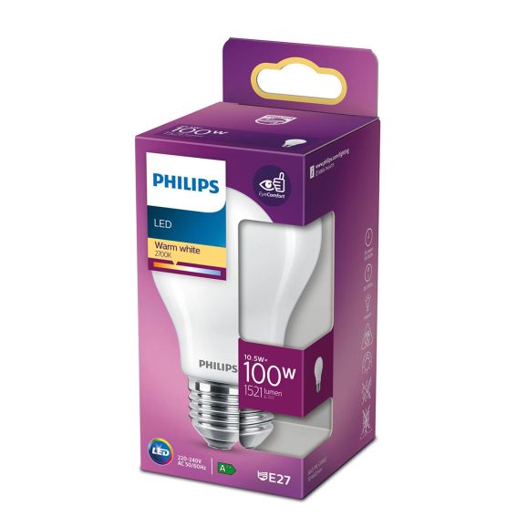 LED-lampa E27 Philips LED Classic 100w e27 norm nd Vit 115240