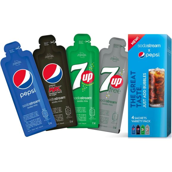 Smakessens för kolsyrad dryck SodaStream PEPSI VARIETY 4-PACK 115626