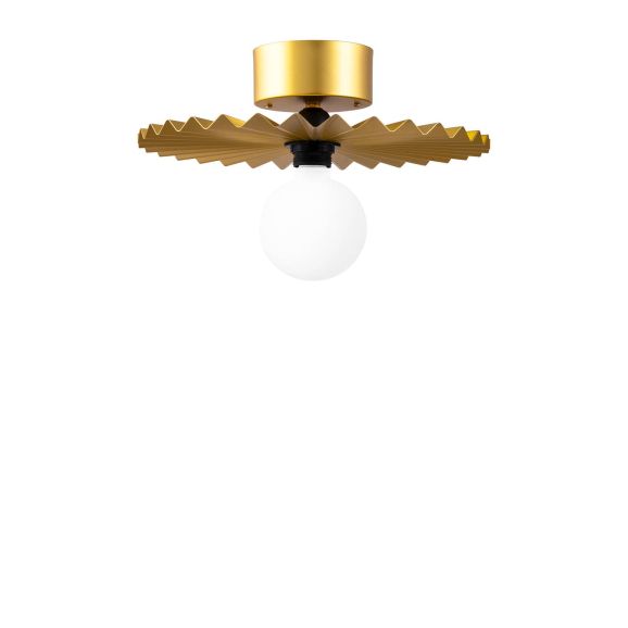 Plafond Globen Lighting Omega 35 guld Guld 115657