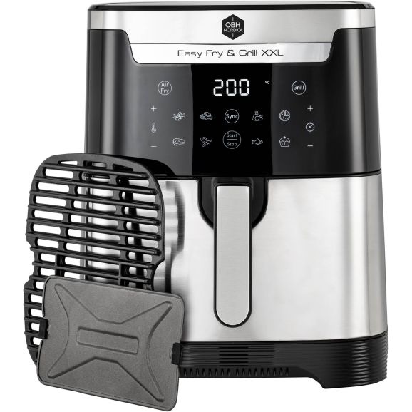 Köksapparater/Fritöser & Airfryer OBH Nordica Easy Fry &Grill XXL 2in1 Silv Silver 120783