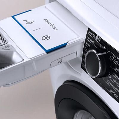 La maskinen velge riktig mengde vaskemiddel
